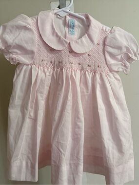 Pastels Hand Smocked & Embroidered Dress